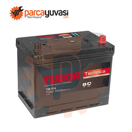 Aku Aku 12v 70 Ah 540a D26 (270×173×222) Asya - Tudor Tb704
