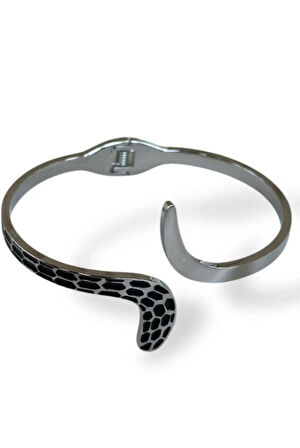 Gümüş Renk Yılan Figürlü 