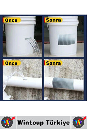 Ultra Güçlü Su Geçirmez Isıya Dayanıklı Alüminyum İzolasyon Tamirat 96 Mm X 2 Metre Çamur Bant 3 Adt