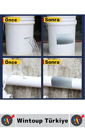 Ultra Güçlü Su Geçirmez Isıya Dayanıklı Alüminyum İzolasyon Tamirat 96 Mm X 2 Metre Çamur Bant 4 Adt