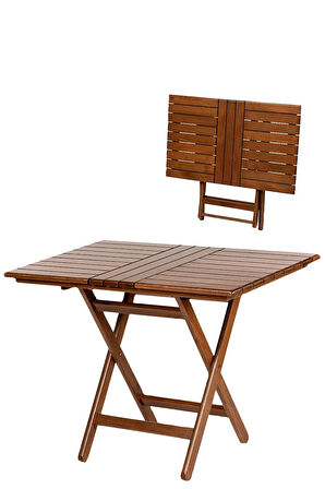 60x100 Iç-dış Mekan Ev-Cafe-Bahçe  Katlanabilir Ahşap Masa
