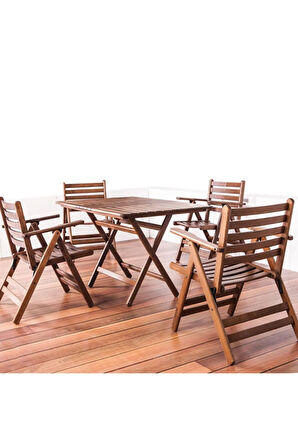 60x100 Iç-dış Mekan Ev-Cafe-Bahçe  Katlanabilir Ahşap Masa
