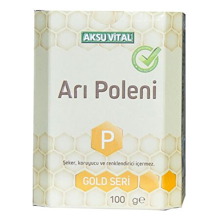 Aksuvital Saf Doğal Arı Poleni 100 Gr Cam Şişe