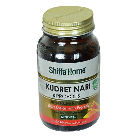 Shiffa Home Kudret Narı Propolis Kapsülü 650Mg x 60 Bitter Melon