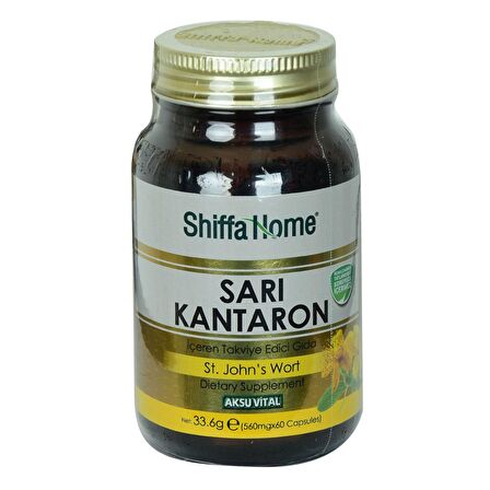 Aksuvital Shiffa Home Sarı Kantaron Diyet Takviyesi 560 Mg x 60 Kapsül