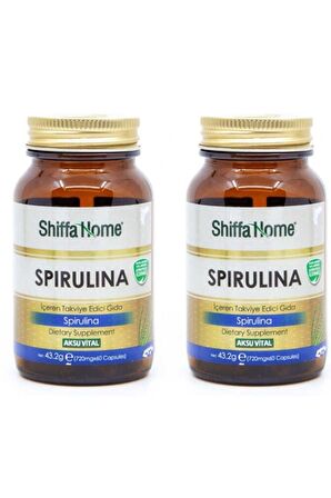 Shiffa Home Spirulina 720 mg 60 Kapsül X 2 Adet