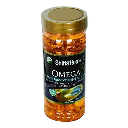 Shiffa Home Omega 3 Yumuşak Kapsülü Softgel 500 Mg x 150 Kapsül