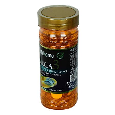 Shiffa Home Omega 3 Yumuşak Kapsülü Softgel 500 Mg x 150 Kapsül