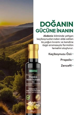 Propolisli Zencefilli Keçiboynuzu Özü 350 gr