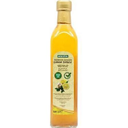 MAYDANOZLU SARIMSAKLI LİMON SİRKESİ 500 ML.