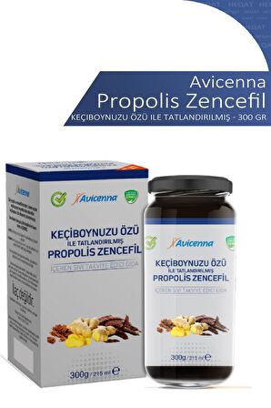 Keçiboynuzu Özü Ile Tatlandırılmış Propolis Zencefil - 300 gr