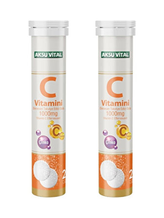2 Adet Aksuvital C Vitamini Efervesan