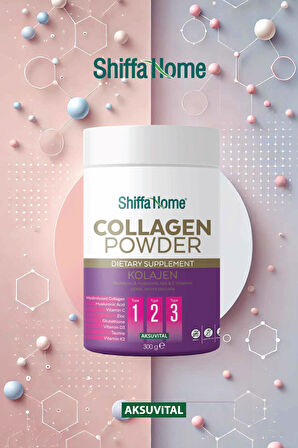 Collagen Powder, Kolajen, Glutatyon & Hyaluronik Asit & C Vitamini İçeren Takviye Edici Gıda (2 Adet)