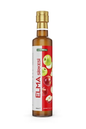 Aksu Vital Elma Sirkesi 500 ml Doğal ve Katkısız Fermente Sirke