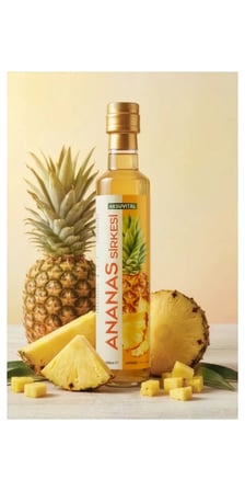 Aksu Vital Ananas Sirkesi 500 ml - Katkısız, Doğal Fermantasyon