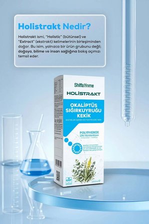 HOLİSTRAKT - Okaliptus, Sığırkuyruğu ve Kekik İçeren Sıvı Ekstrat 250 ML