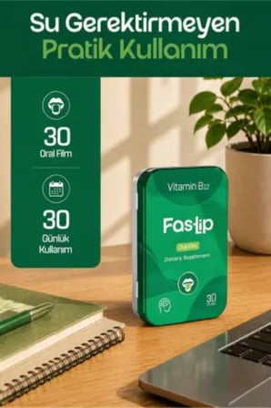 Fastlip B12 Vitamin Strip Form - 30 Film Tablet