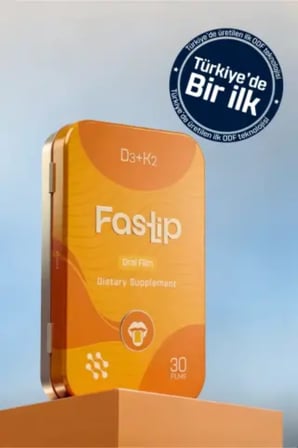 Fastlip D3 & K2 Vitamini Strip Form 30 Film Tablet