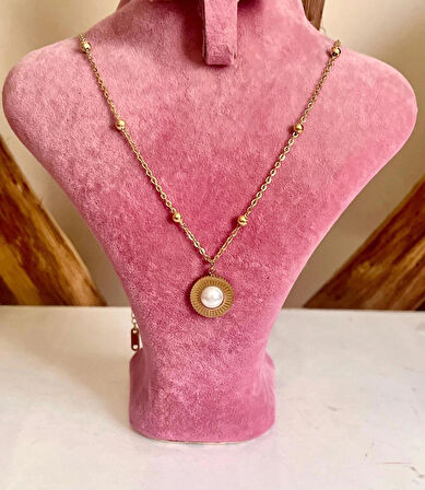 Ferrucci Silver&Rose Çelik Taşlı Kadın Kol Saat+Çelik Kolye Hediye