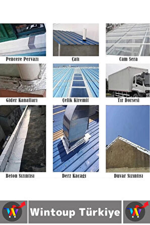 Ultra Güçlü Su Geçirmez Isıya Dayanıklı Alüminyum İzolasyon Tamirat 72 Mm X 2 Metre Çamur Bant 3 Adt