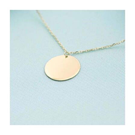 14K Altın Plaka Kolye 4N31134