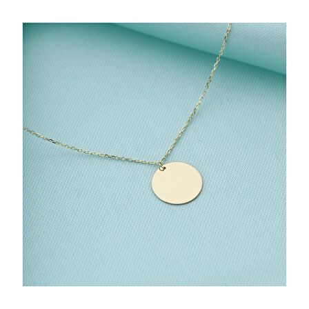 14K Altın Plaka Kolye 4N31134