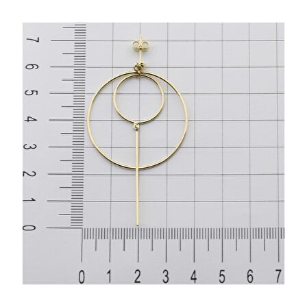 Minimalist Çemberler Altın Küpe