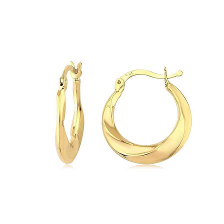 Altın Küçük Meltem Küpe (Çapı: 1.7cm)