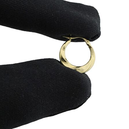Altın Küçük Meltem Küpe (Çapı: 1.7cm)