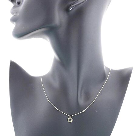 Altın Dorikalı Halka Kolye