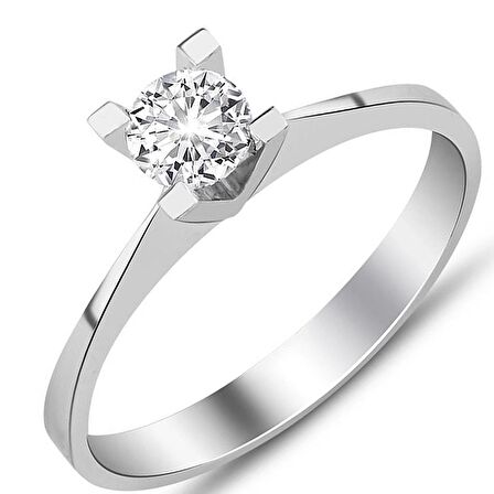 0.30 Karat E vs2 GIA Sertifikalı Tektaş Yüzük