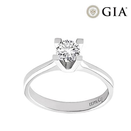 0.40 Karat E vs2 GIA Sertifikalı Pırlanta Tektaş Yüzük