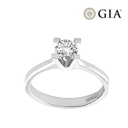 0.45 Karat E vs2 GIA Sertifikalı Pırlanta Tektaş Yüzük
