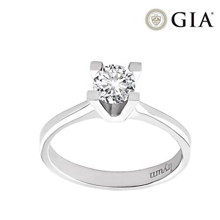 0.50 Karat D vs2 GIA Sertifikalı Pırlanta Tektaş Yüzük