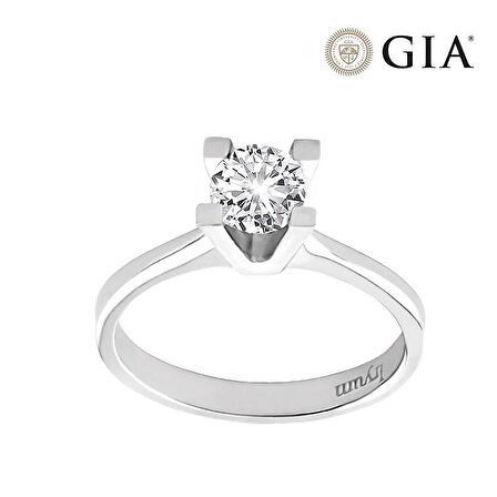 0.60 Karat G vs2 GIA Sertifikalı Pırlanta Tektaş Yüzük