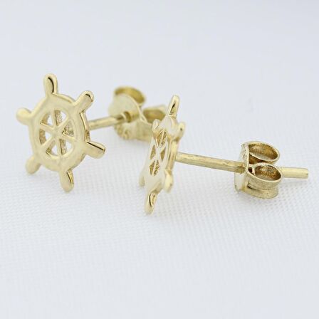 Altın Gemici Dümeni Tragus Küpe
