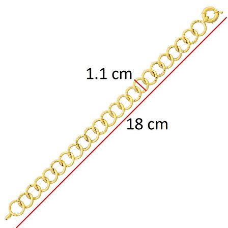 22 Ayar Altın Uzay Yolu Bileklik