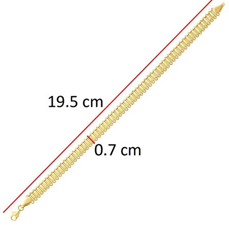 22 Ayar Altın Fantezi Bileklik