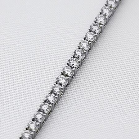 7.39ct Pırlanta Su Yolu Bileklik