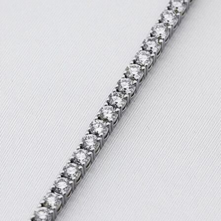 7.39ct (E-F vs) Pırlanta Su Yolu Bileklik