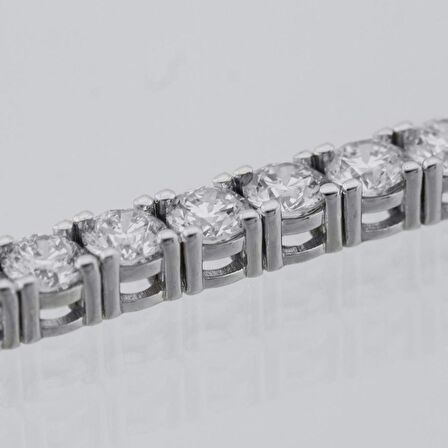 7.39ct (E-F vs) Pırlanta Su Yolu Bileklik