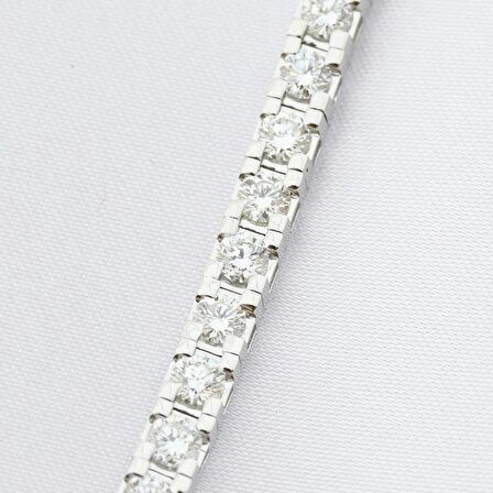 6.29ct (G-H vs) Pırlanta Suyolu Bileklik