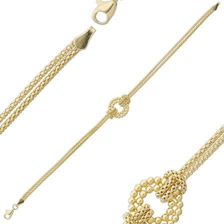 14 Ayar Altın Düğüm Bileklik