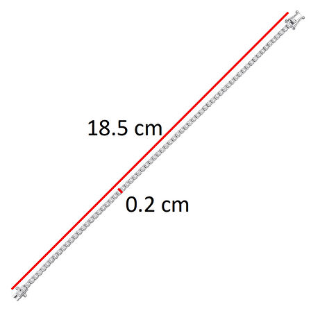 2.91ct (G-H vs) Karat Pırlanta Suyolu Bileklik