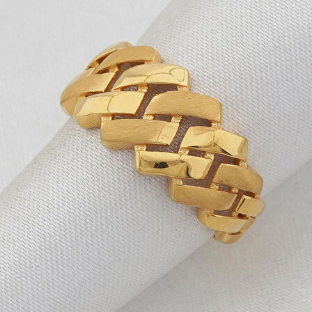 22 Ayar Altın Gurmet Yüzük-15 ölçü