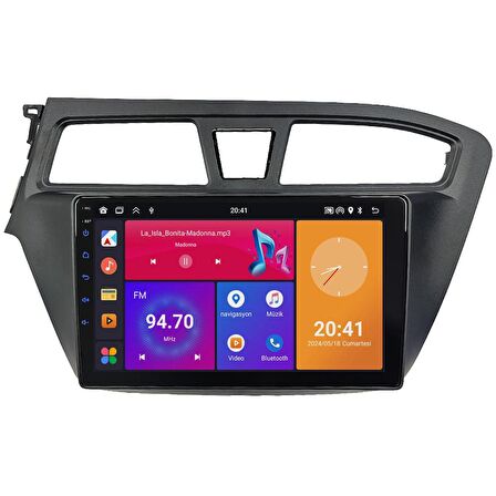 Hyundai i20 Android Multimedya Sistemi (2015-2017) CRV4264XP