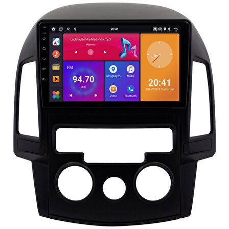 Hyundai i30 Android Multimedya Sistemi (2008-2011) CRV4281XP