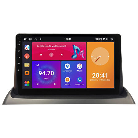 Renault Clio 2 Android Multimedya Sistemi (1998-2006) CRV4788XP