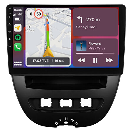 Peugeot 107 Android Multimedya Sistemi (2005-2014) CRV-4844XP