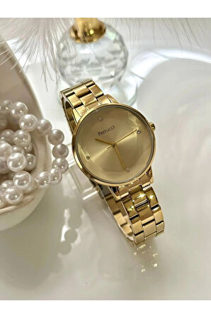 Ferrucci Zarif Sade Tasarım Çelik Kadın Kol Saati+%Çelik Kolye Hediye